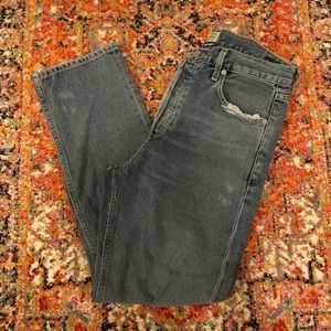 Citizens of Humanity “Charlotte” fit high rise, straight leg jeans.